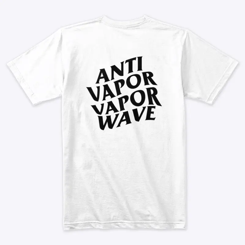 Anti Vapor Vaporwave on white